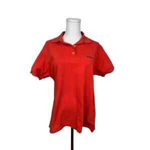 Fendi Logo Coral Short Sleeve Polo